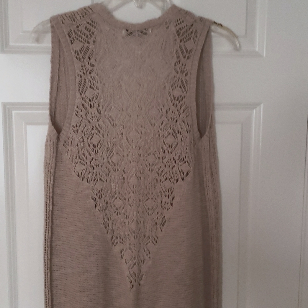 KNOX ROSE LONG BEIGE CARDIGAN IN SIZE S - Picture 3 of 5